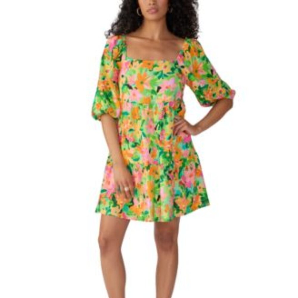 Sanctuary Weekender Tiered Square-Neck Dress NWT